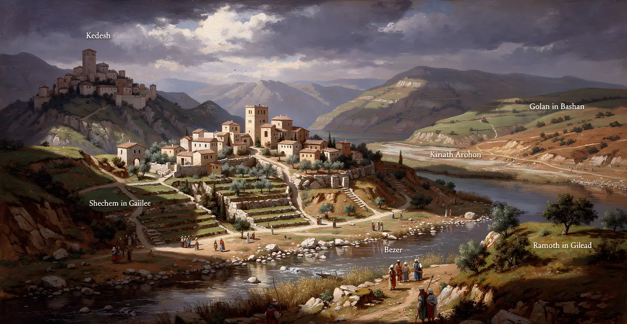 Joshua 20:7-8 — Joshua, oil painting · TruthPrints