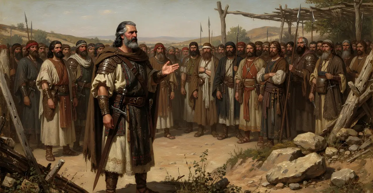 Joshua 22:1-4 — Joshua, oil painting · TruthPrints