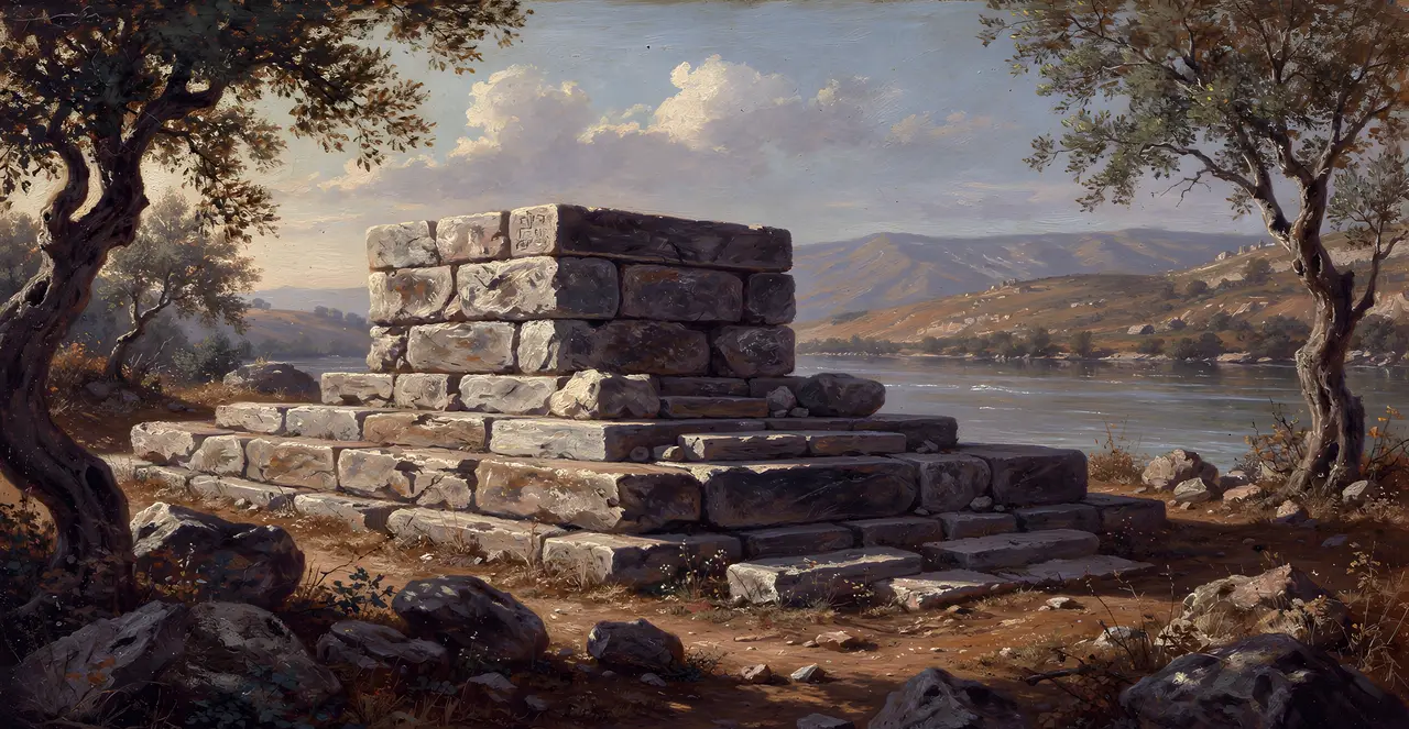 Josua 22,10-11 — Josua, Ölgemälde · TruthPrints