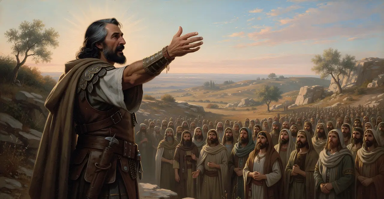 Joshua 22:18-19 — Joshua, oil painting · TruthPrints