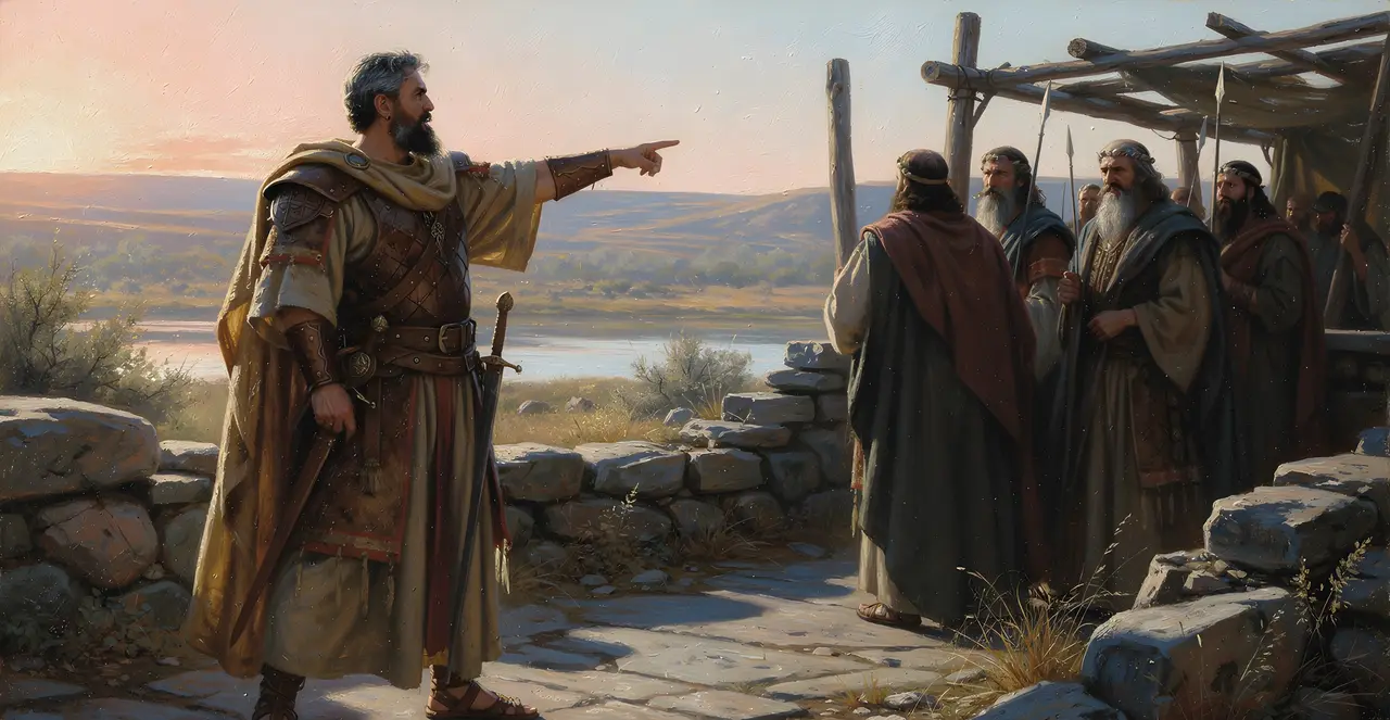 Josua 22,20-22 — Josua, Ölgemälde · TruthPrints
