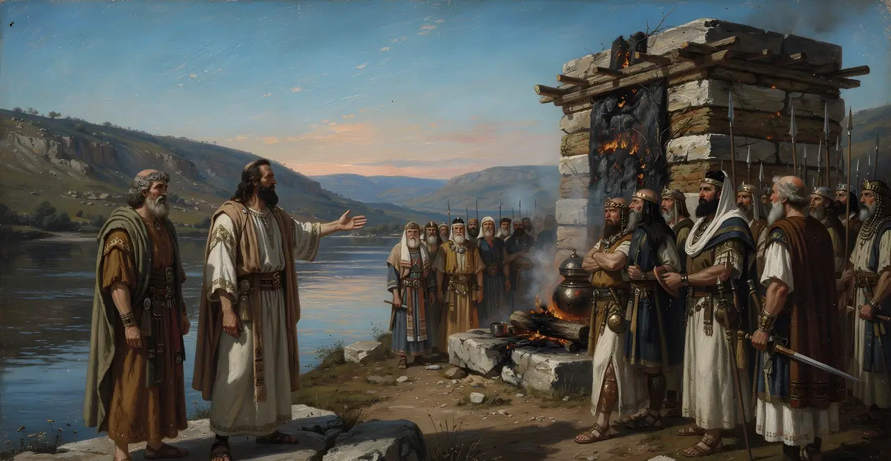 Joshua 22:23-24 — Joshua, oil painting · TruthPrints