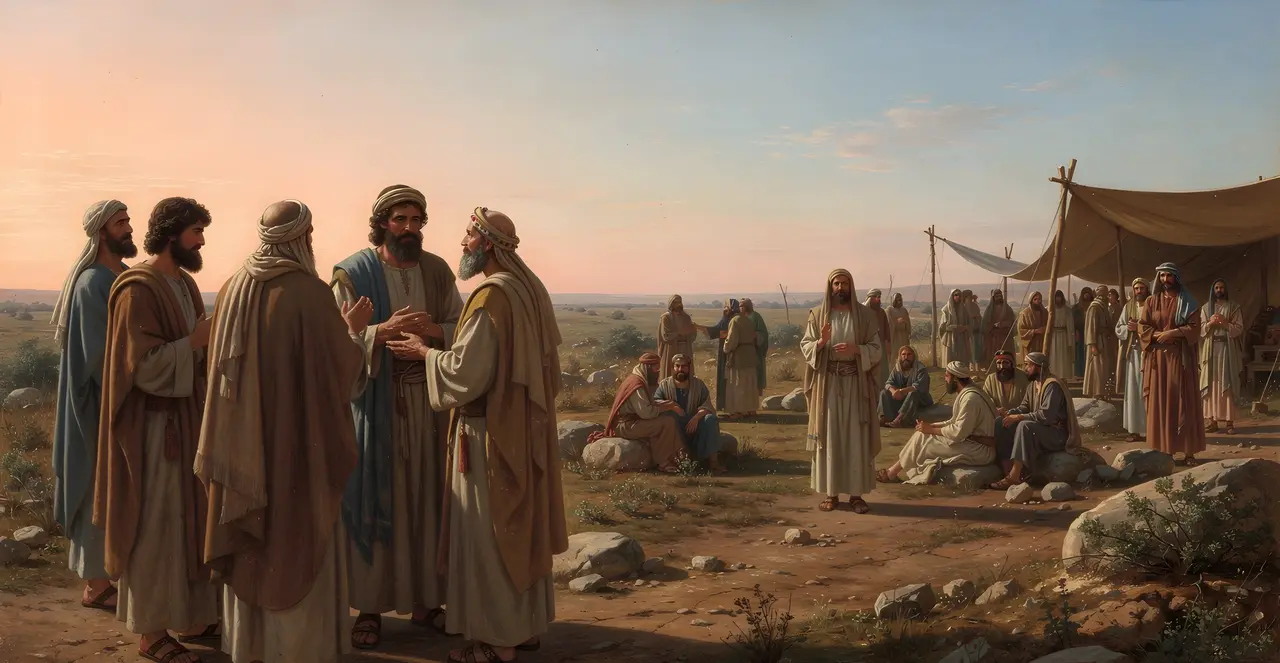 Joshua 22:33-34 — Joshua, oil painting · TruthPrints