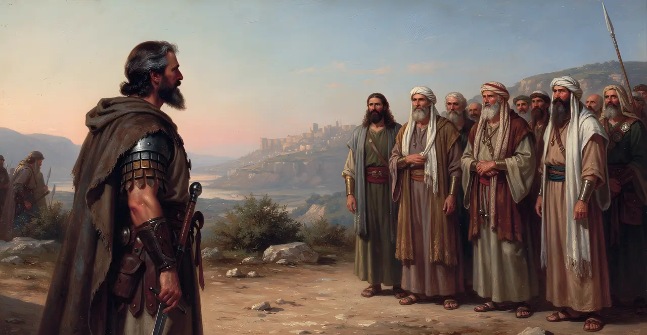 Joshua 23:1-3 — Joshua, oil painting · TruthPrints