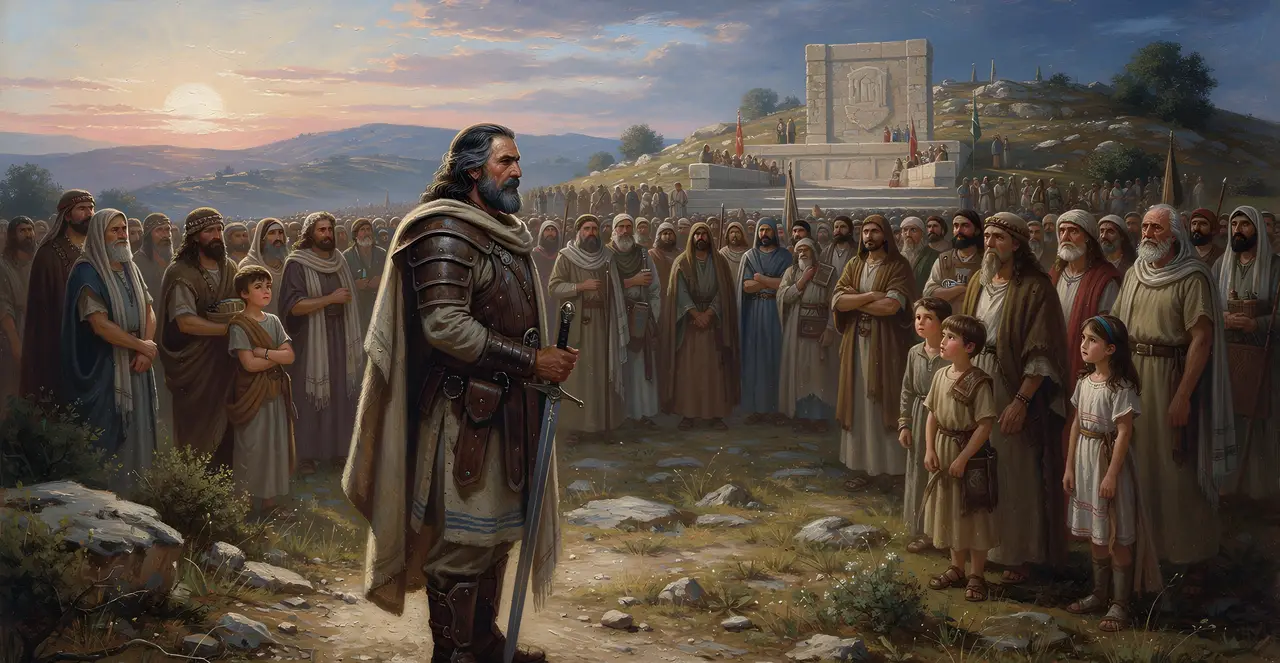 Joshua 23:11-13 — Joshua, oil painting · TruthPrints