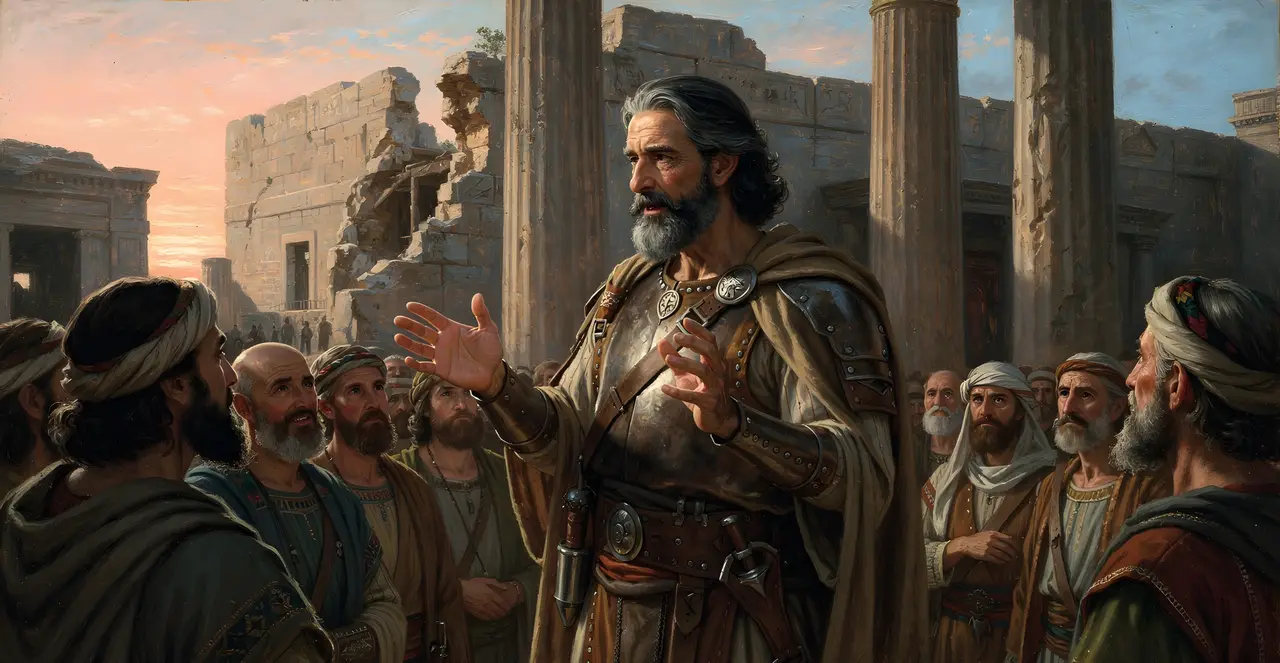 Joshua 23:14-15 — Joshua, oil painting · TruthPrints