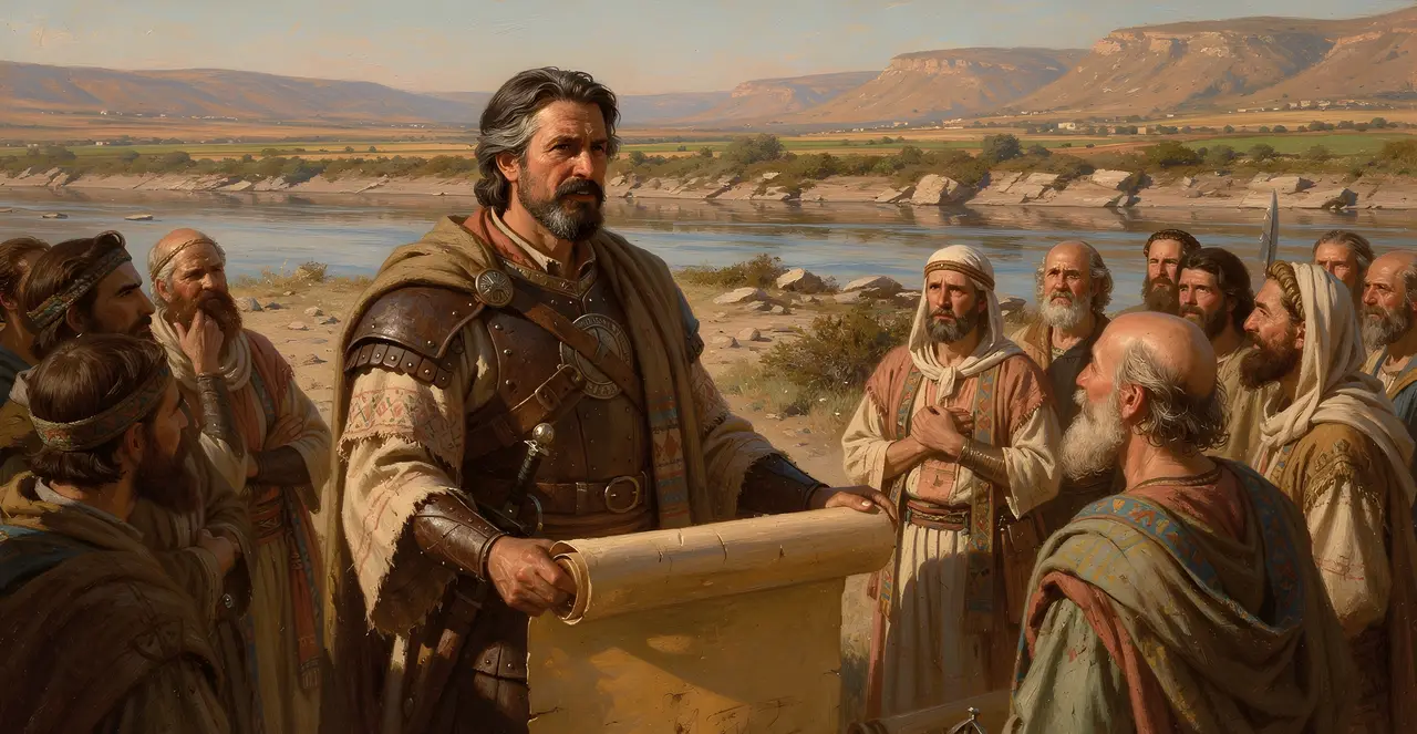 Joshua 23:4-6 — Joshua, oil painting · TruthPrints