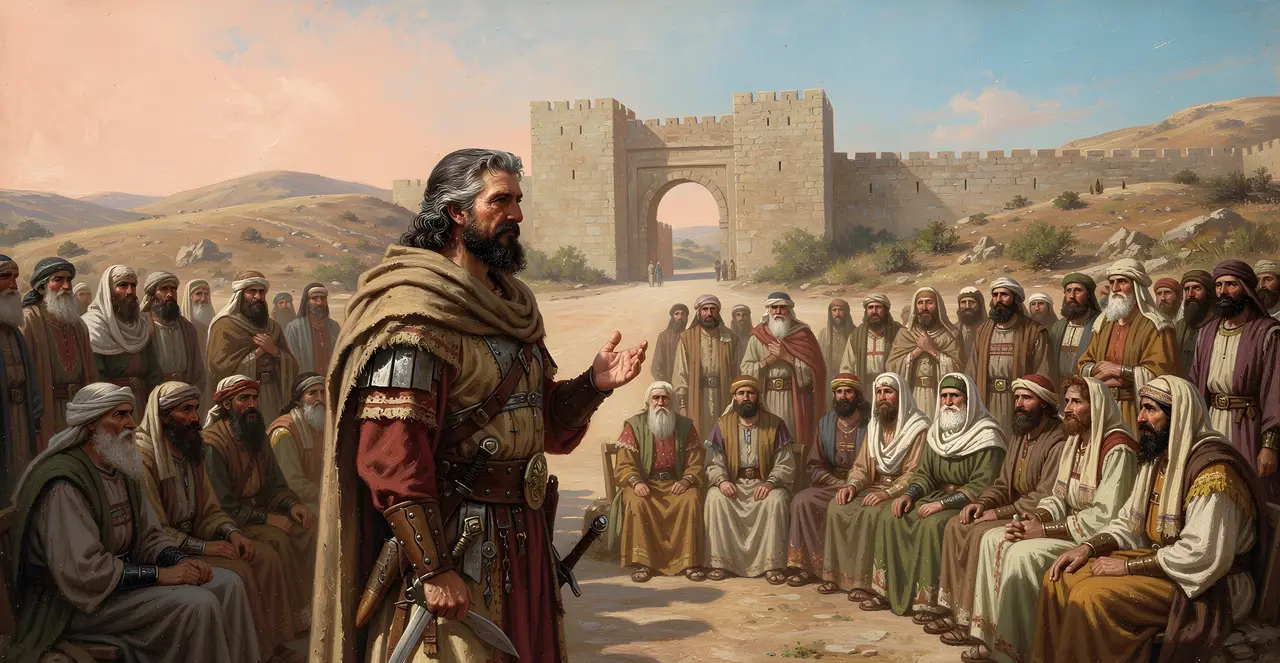 Joshua 23:7-10 — Joshua, oil painting · TruthPrints