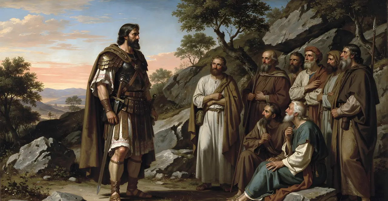 Joshua 24:19-22 — Joshua, oil painting · TruthPrints
