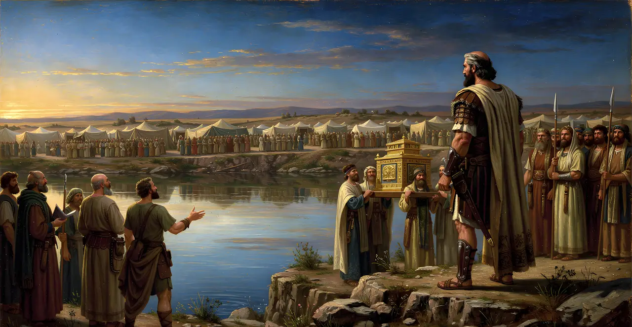 Joshua 3:1-3 — Joshua, oil painting · TruthPrints