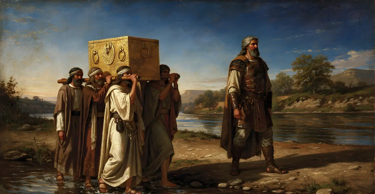 Joshua 3:13-14 — Joshua, oil painting · TruthPrints