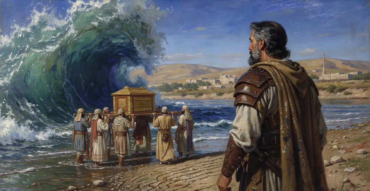 Josua 3,15-16 — Josua, Ölgemälde · TruthPrints
