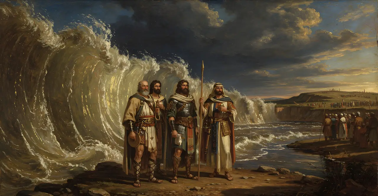 Josua 3,17 — Josua, Ölgemälde · TruthPrints