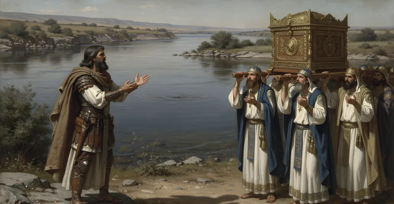 Josua 3,4-6 — Josua, Ölgemälde · TruthPrints