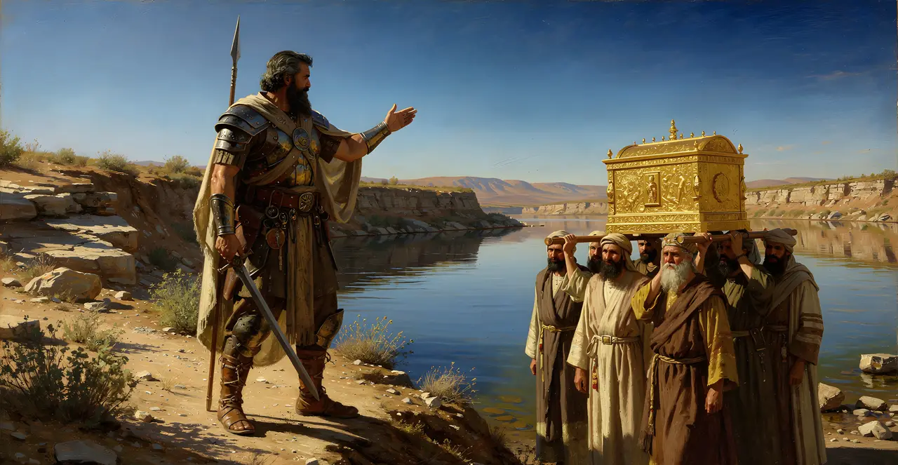 Joshua 3:7-9 — Joshua, oil painting · TruthPrints