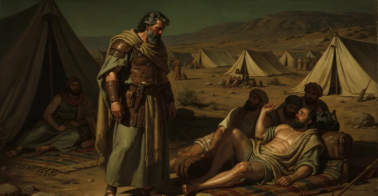 Joshua 5:8-11 — Joshua, oil painting · TruthPrints
