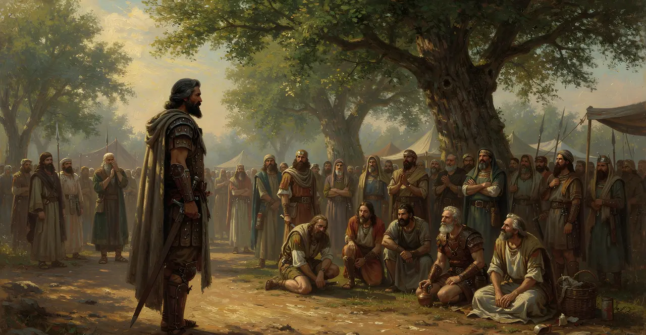 Josua 7,12-13 — Josua, Ölgemälde · TruthPrints