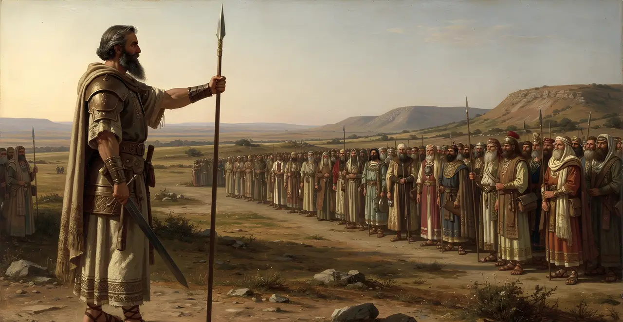 Joshua 7:14-15 — Joshua, oil painting · TruthPrints