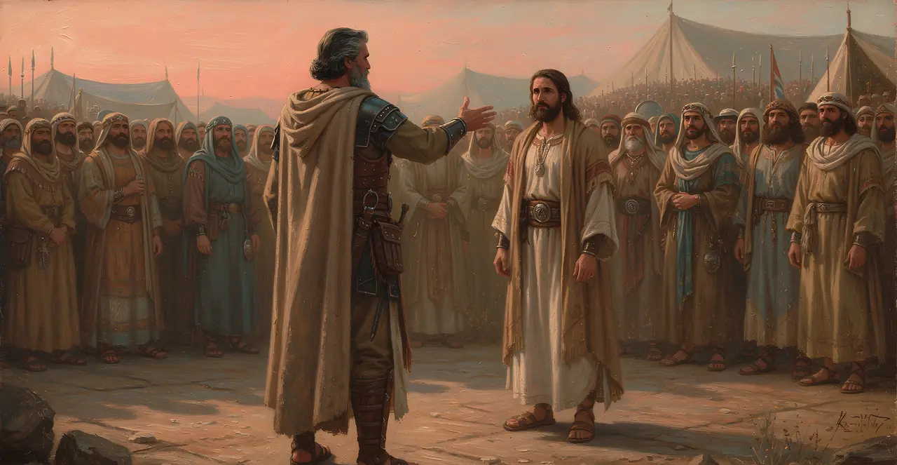 Joshua 7:16-18 — Joshua, oil painting · TruthPrints