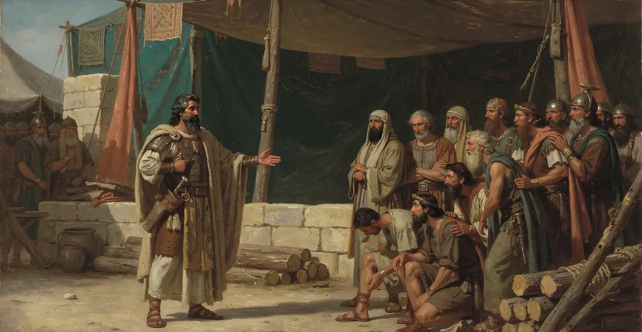 Josua 9,20-23 — Josua, Ölgemälde · TruthPrints