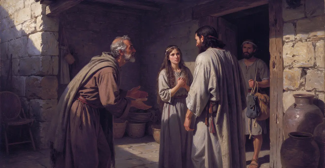 Judges 19:7-9 — Judges, oil painting · TruthPrints