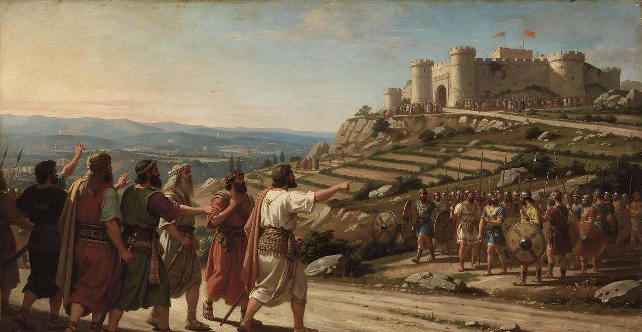 Judges 20:11-14 — Judges, oil painting · TruthPrints