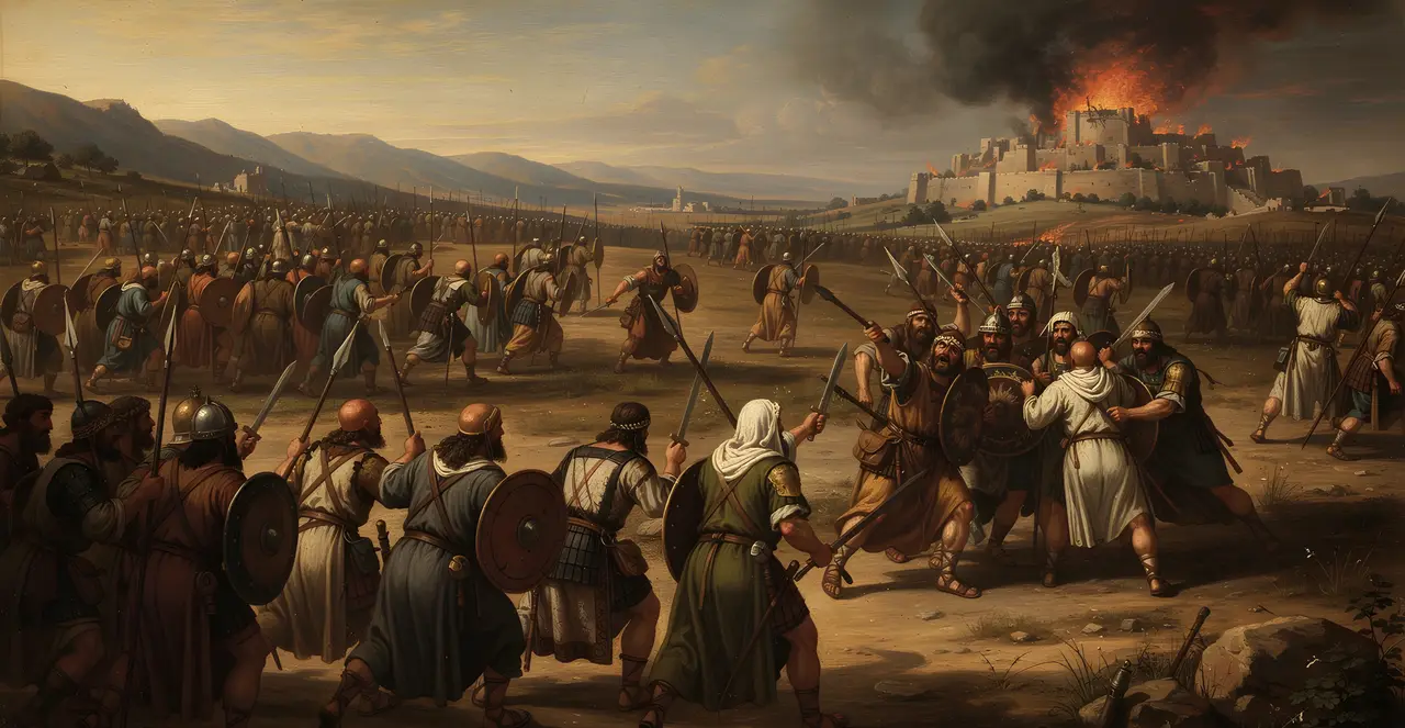 Judges 20:39-41 — Judges, oil painting · TruthPrints