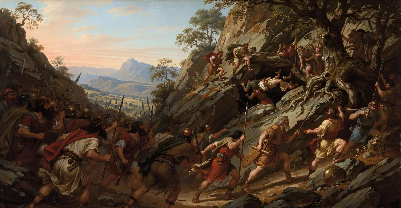 Judges 20:42-45 — Judges, oil painting · TruthPrints