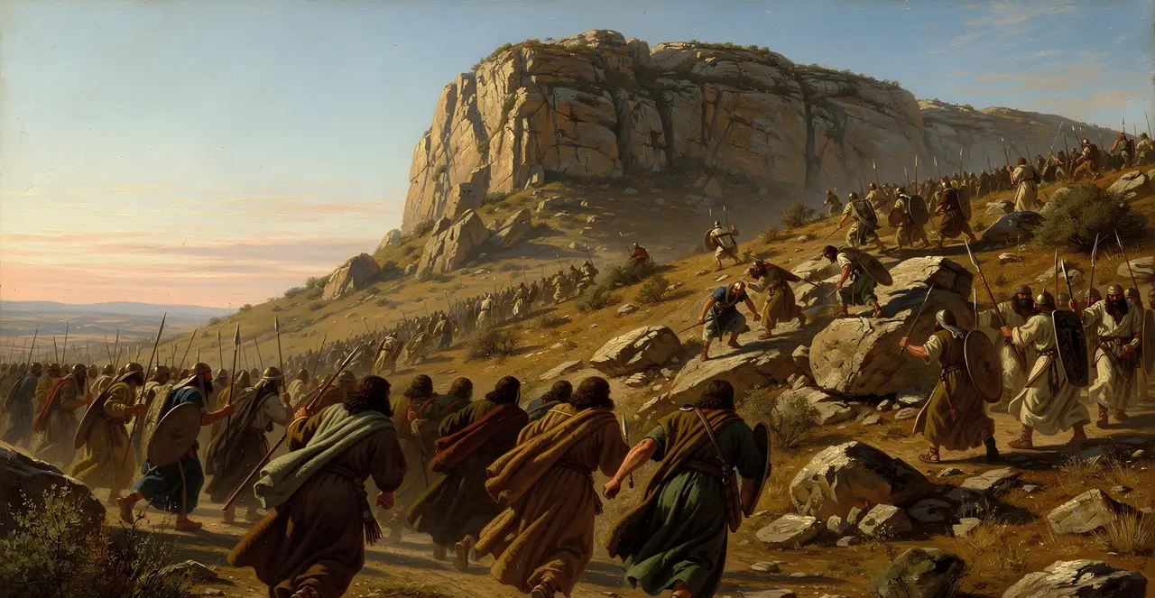 Judges 20:46-48 — Judges, oil painting · TruthPrints