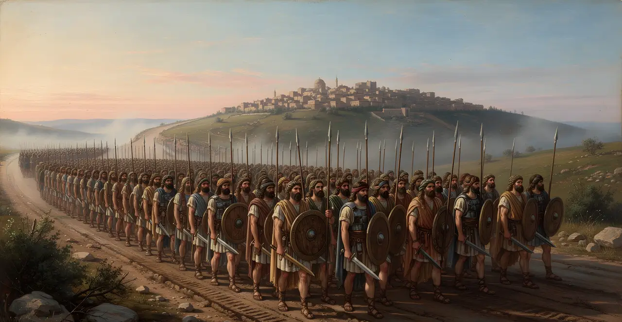 Judges 21:8-11 — Judges, oil painting · TruthPrints