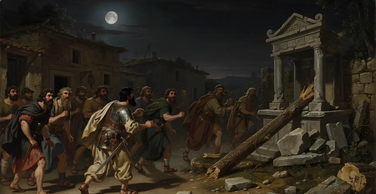 Judges 6:27-29 — Judges, oil painting · TruthPrints