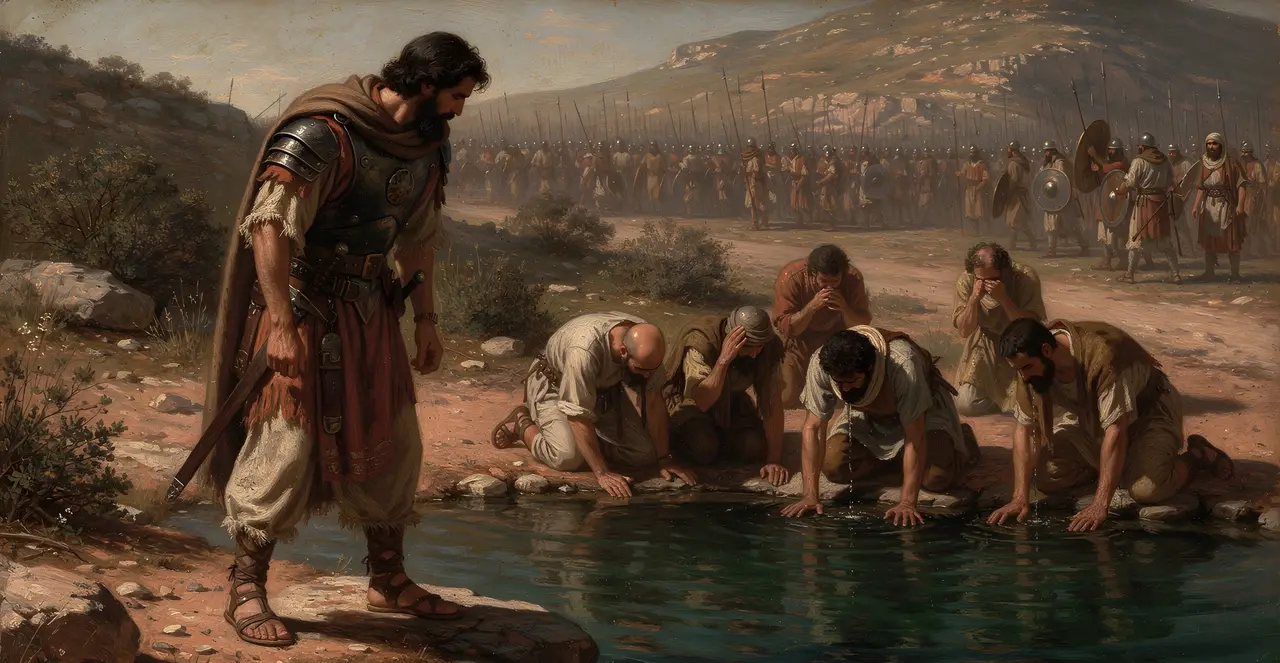 Judges 7:4-5 — Judges, oil painting · TruthPrints