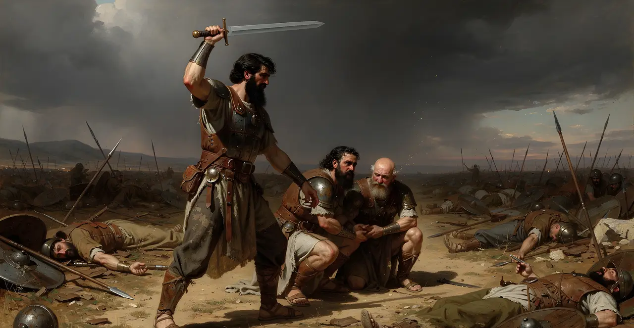 Judges 8:19-21 — Judges, oil painting · TruthPrints