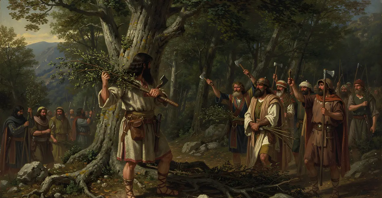 Judges 9:48 — Judges, oil painting · TruthPrints