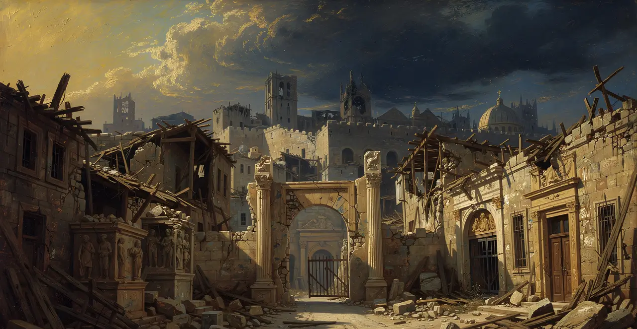 Lamentations 1:13-14 — Lamentations, oil painting · TruthPrints