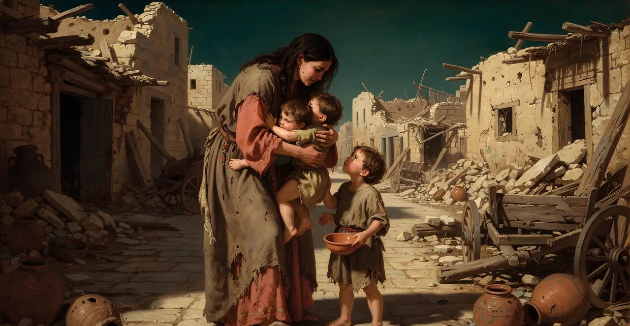 Lamentations 2:11-12 — Lamentations, oil painting · TruthPrints