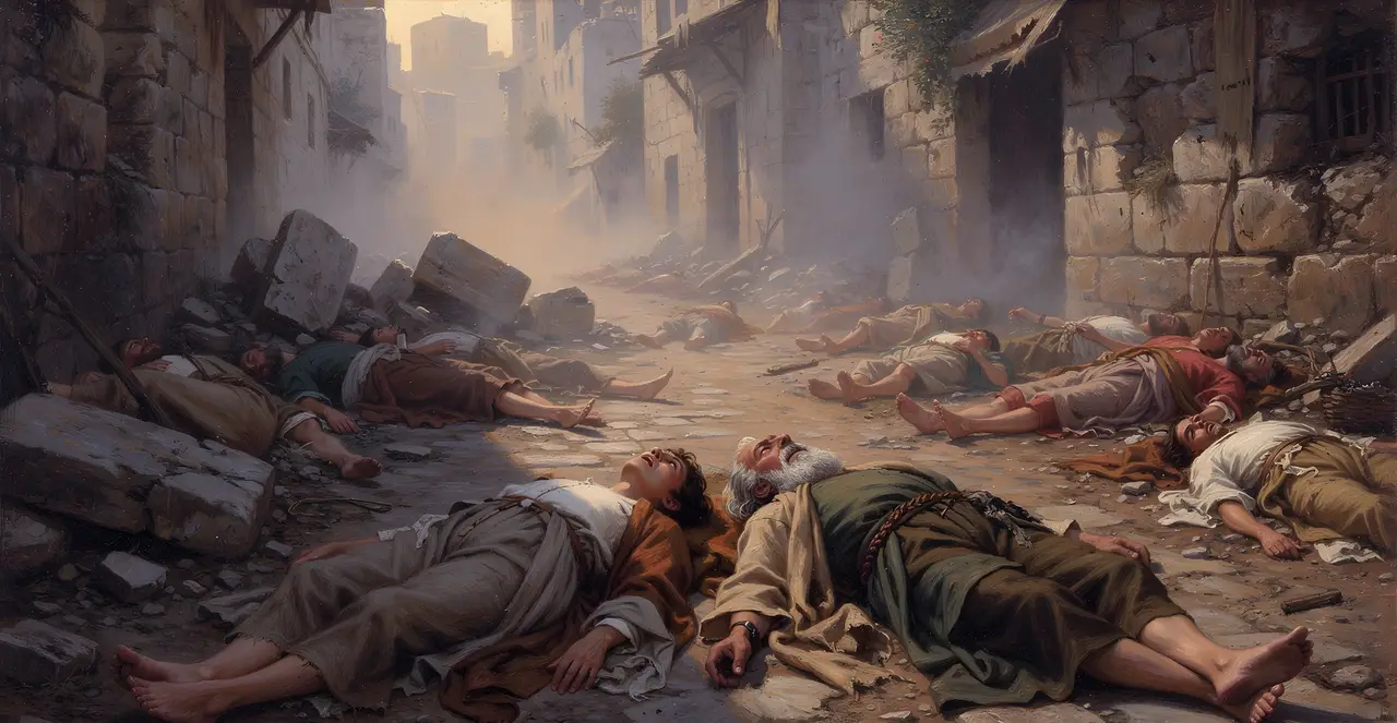 Lamentations 2:21-22 — Lamentations, oil painting · TruthPrints