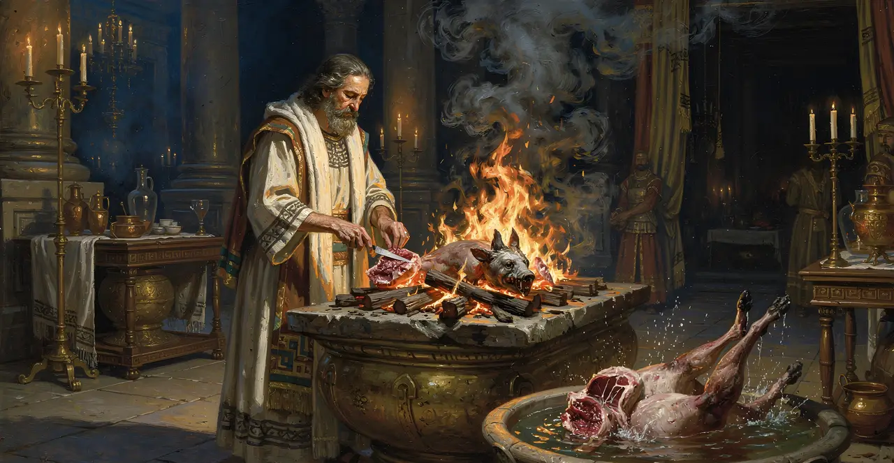 Leviticus 1:12-14 — Leviticus, oil painting · TruthPrints