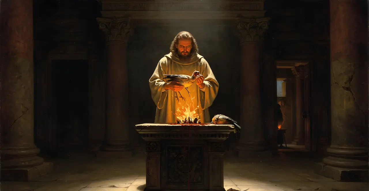 Leviticus 1:15-17 — Leviticus, oil painting · TruthPrints