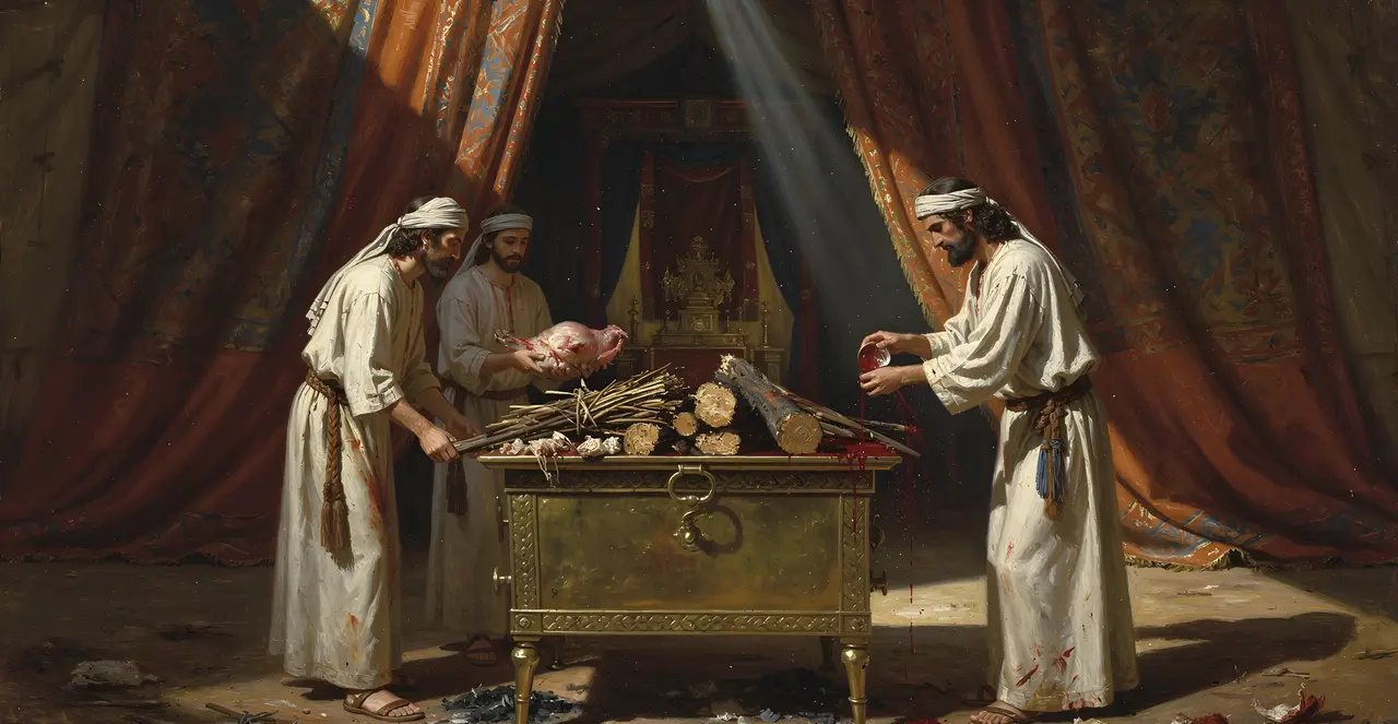 Leviticus 1:5-8 — Leviticus, oil painting · TruthPrints