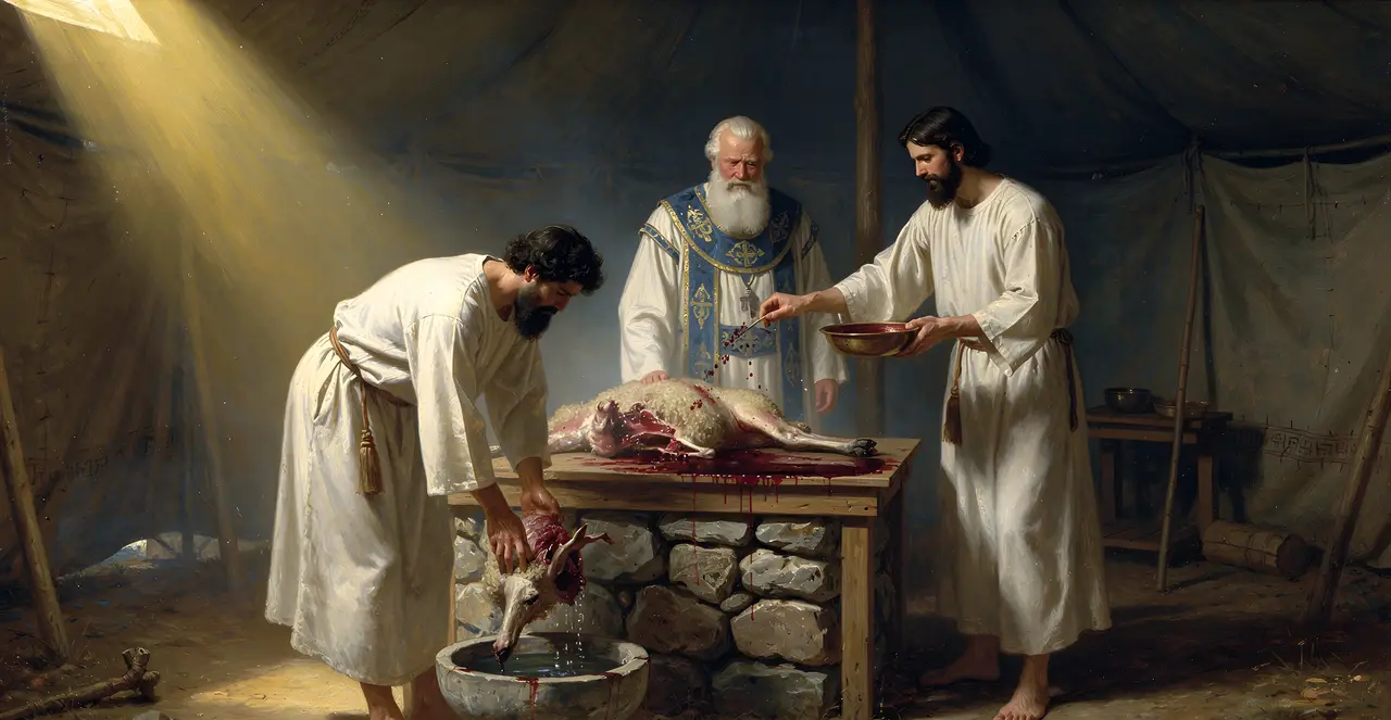 Leviticus 1:9-11 — Leviticus, oil painting · TruthPrints