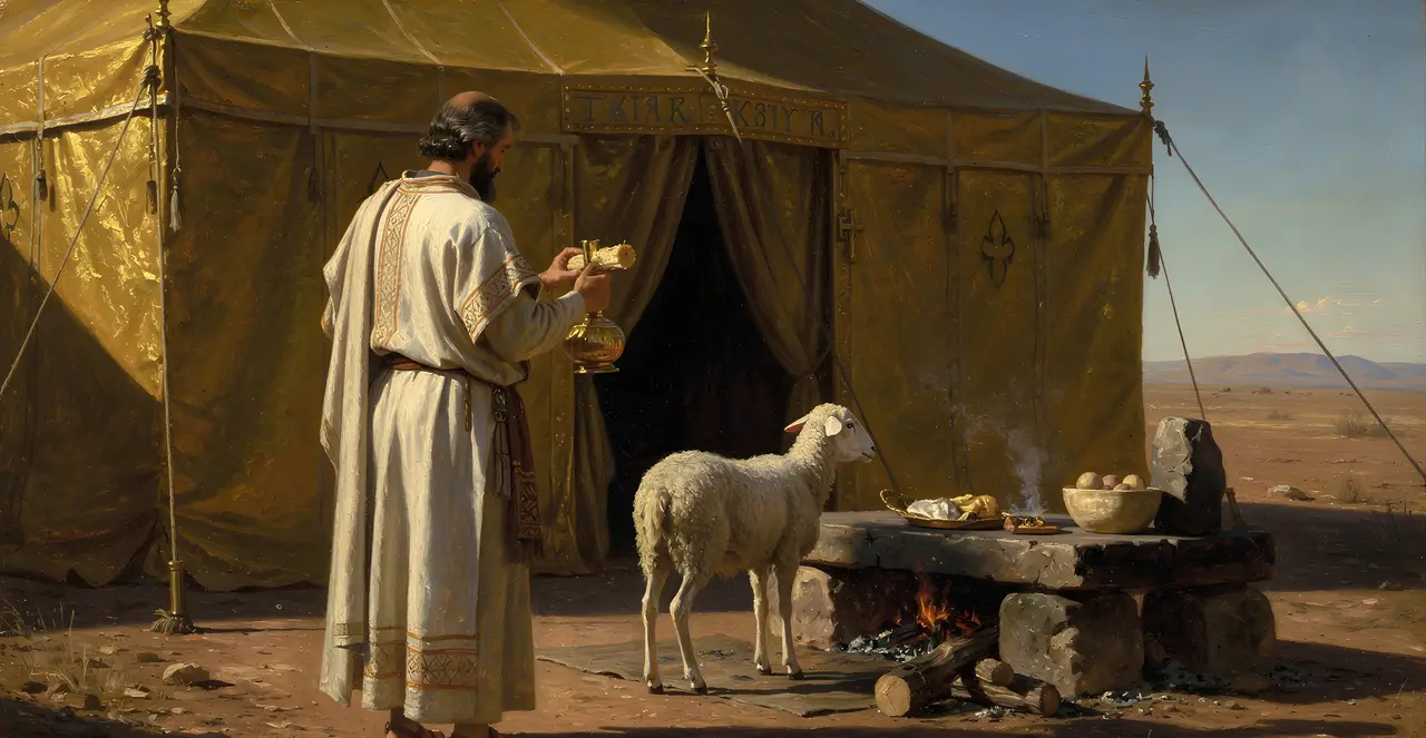 Leviticus 14:10-12 — Leviticus, oil painting · TruthPrints