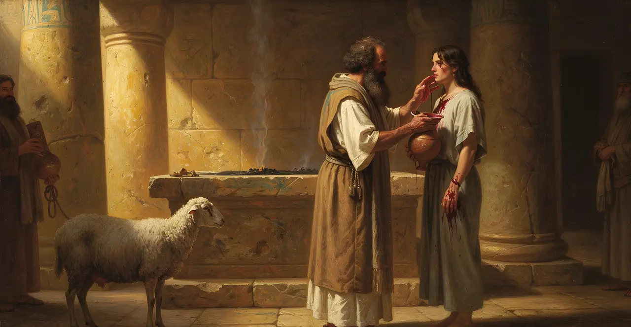 Leviticus 14:24-26 — Leviticus, oil painting · TruthPrints