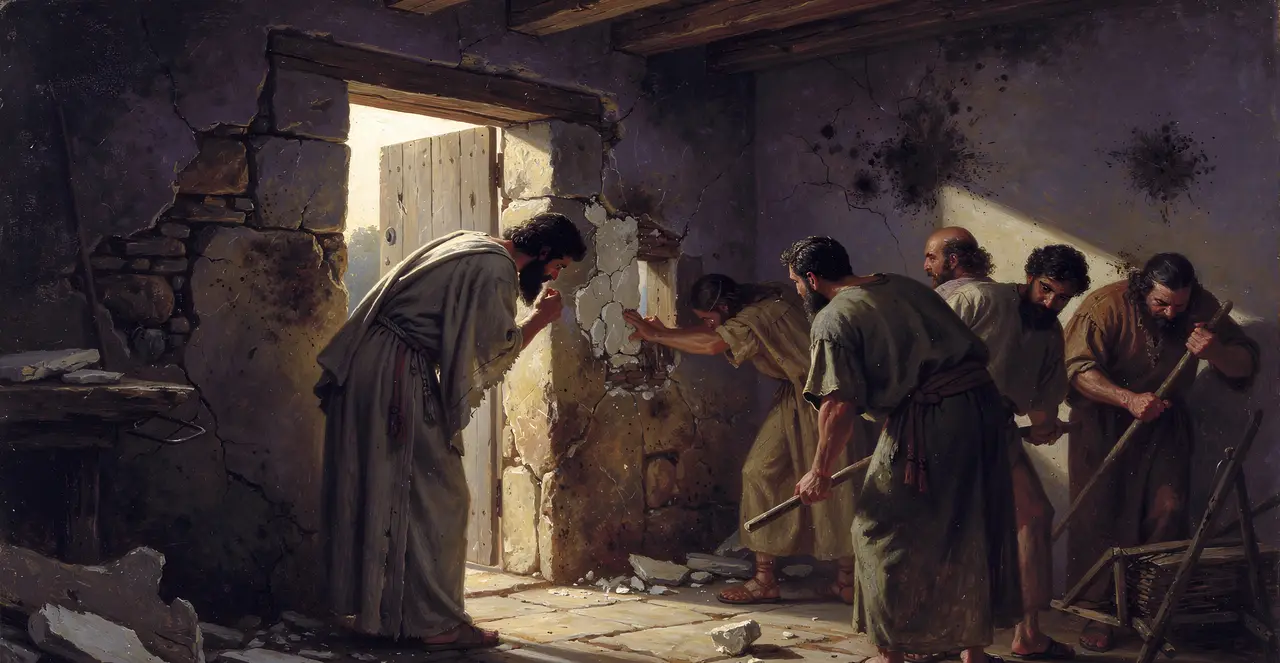 Leviticus 14:39-42 — Leviticus, oil painting · TruthPrints