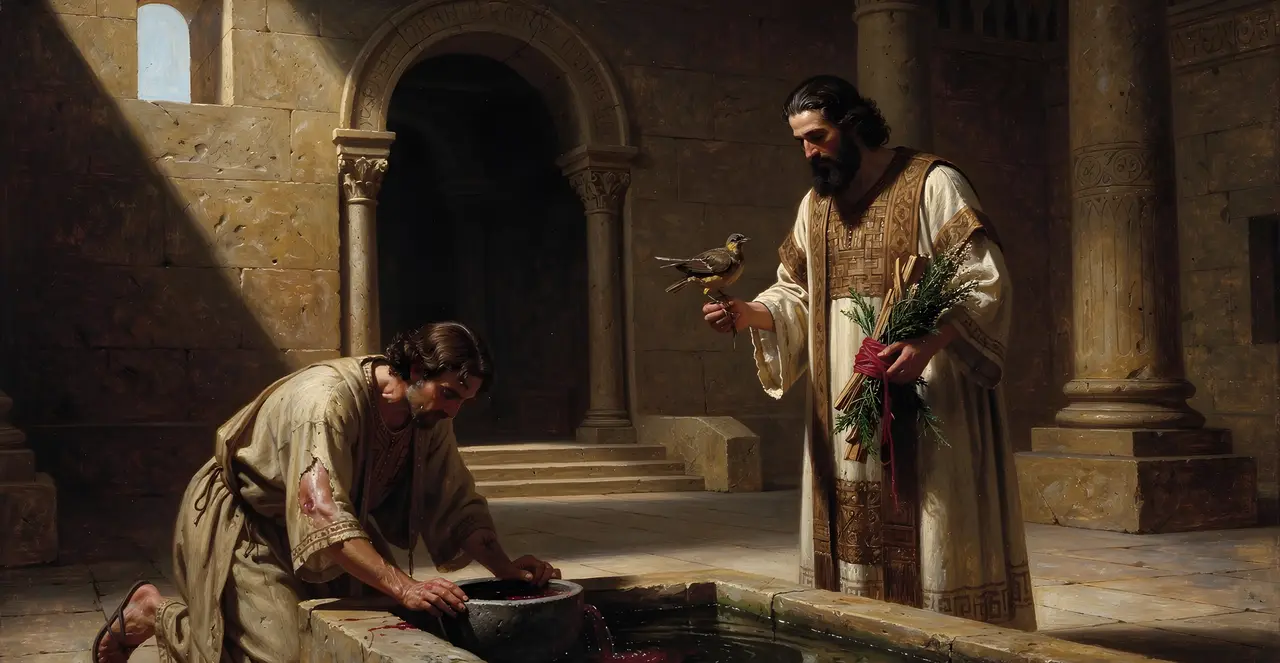 Leviticus 14:6-7 — Leviticus, oil painting · TruthPrints