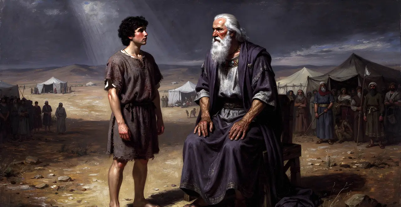 Leviticus 24:10-13 — Leviticus, oil painting · TruthPrints