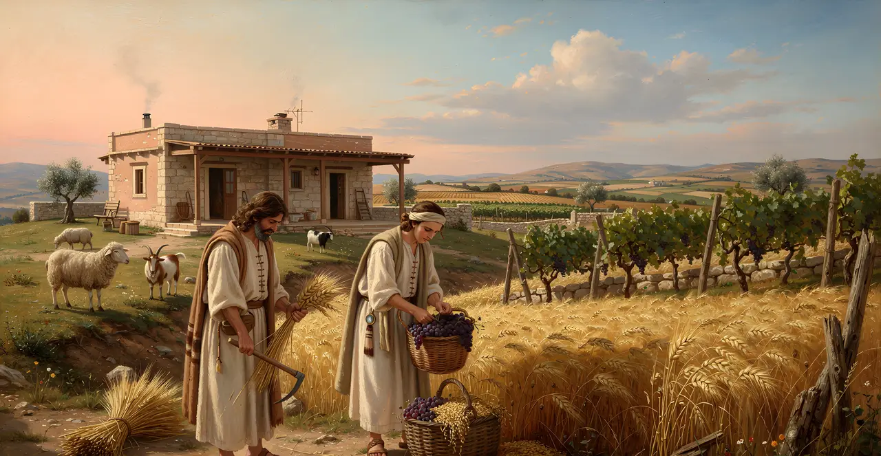 Leviticus 26:5-8 — Leviticus, oil painting · TruthPrints