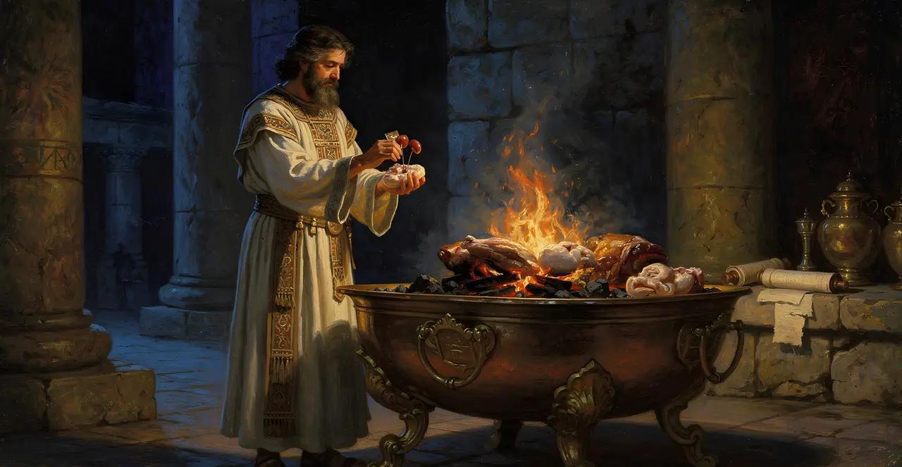 Leviticus 3:15-17 — Leviticus, oil painting · TruthPrints