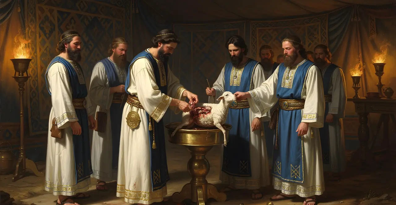 Leviticus 3:4-7 — Leviticus, oil painting · TruthPrints