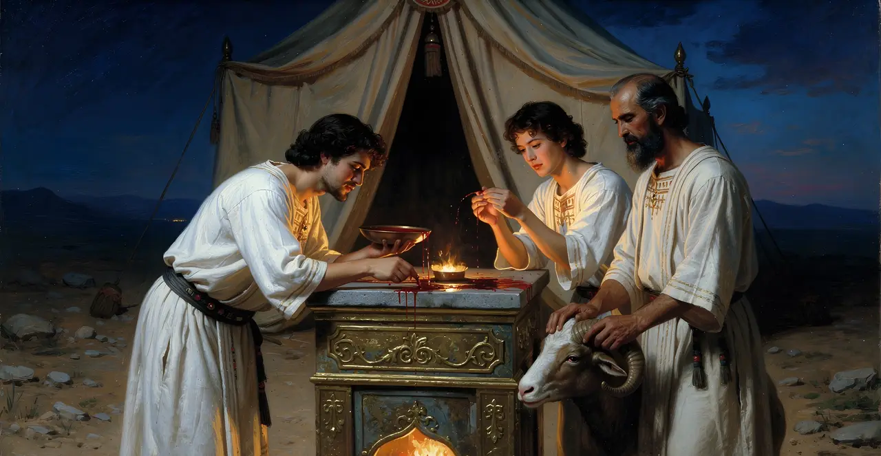 Leviticus 3:8-10 — Leviticus, oil painting · TruthPrints